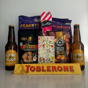 happy birthday beer gift hamper